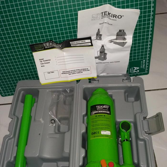 Tekiro - Dongkrak Botol 6 Ton - Dongkrak Mobil Hydraulic - Original