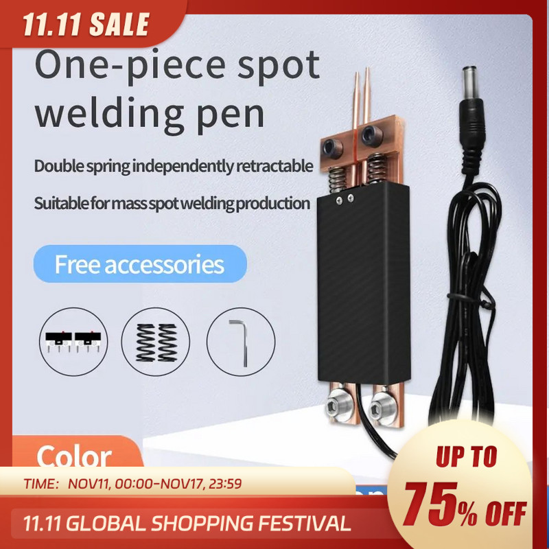 Mesin Las Titik DIY untuk Baterai 18650 Pena Las Titik Genggam Alat Aksesori Mesin Las Pemicu Otomat