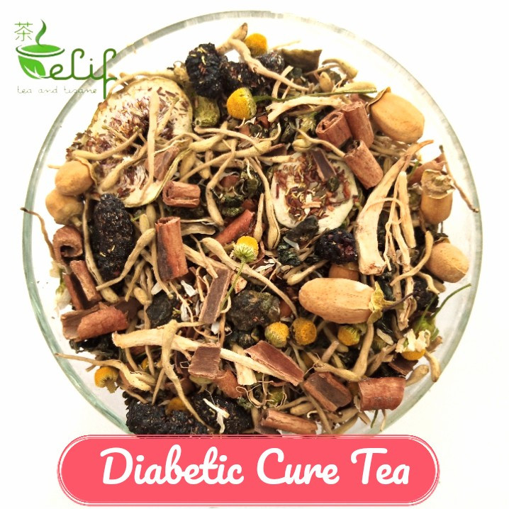 

ELIF TEA Bulk Pack Diabetic Cure Tea : Rooibos, Chamomile, Gynostemma, Cinnamon, Banaba [PREMIUM]