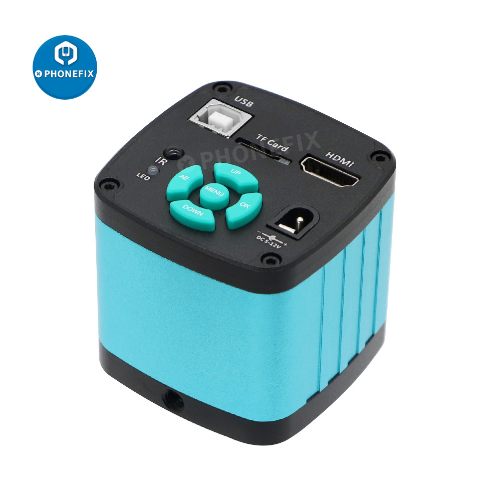 Kamera Mikroskop Trinokuler Monokuler Video Digital USB HDMI 48MP 4K untuk Perbaikan Ponsel Pintar M