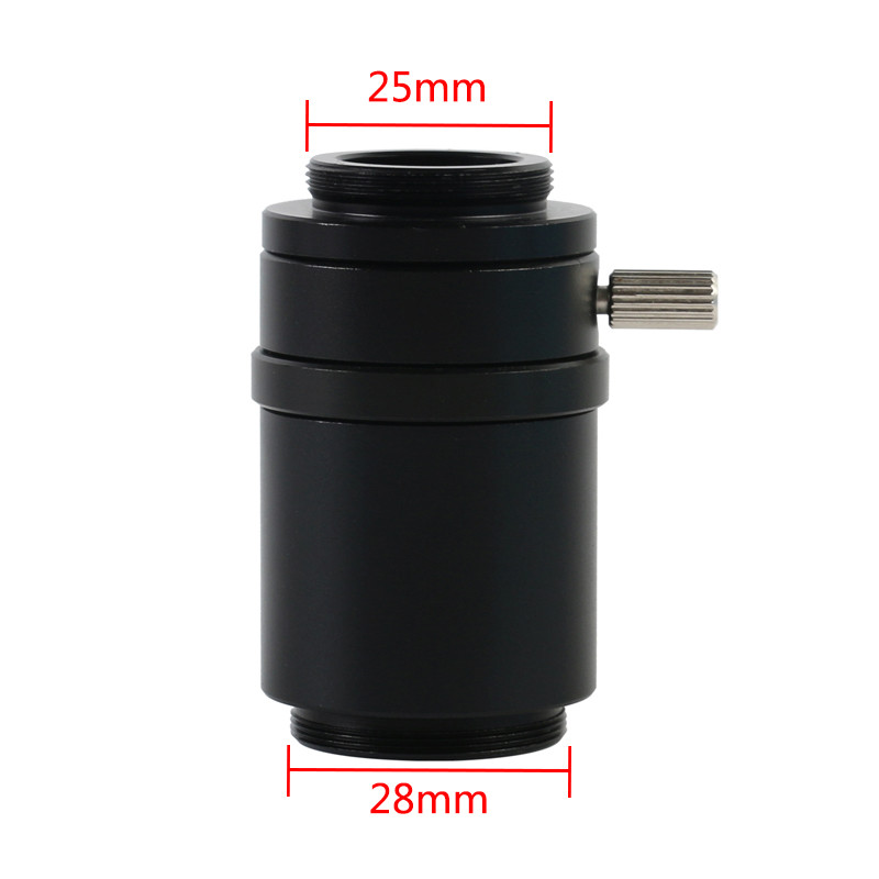Adaptor Mikroskop 1/1CTV 28Mm/38Mm Ke Tabung Penghubung Kamera C-mount untuk Mikroskop Stereo Trinok