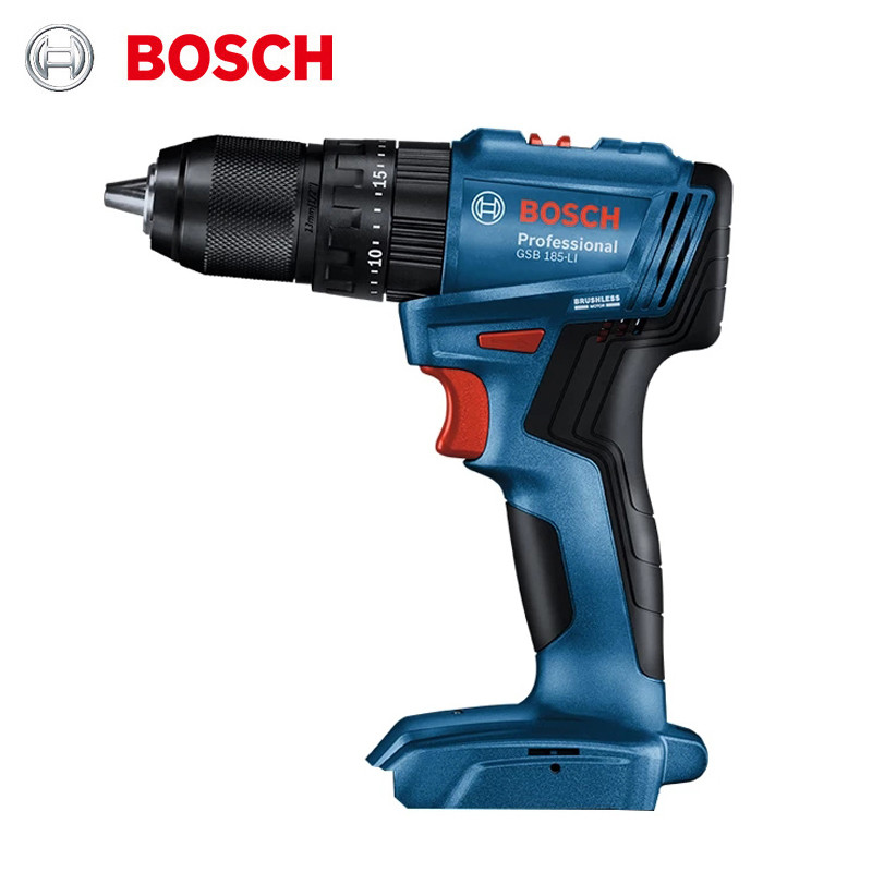 Bosch GSB 185-LI Bor Impact Tanpa Kabel 18V Bor Impact Listrik Tangan Tanpa Sikat Obeng Listrik Dike