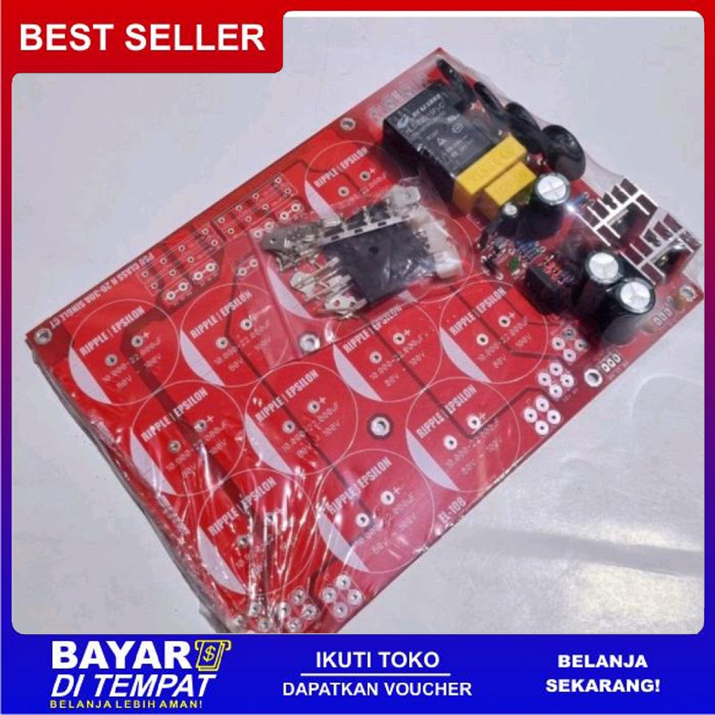 FREE ONGKIR PCB PSU 12 ELCO CLASS H SINGLE CT PLUS SOFTSTART PCB DOUBLE LAYER EL 108 BISA COD