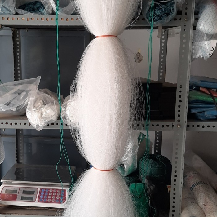 PREMIUM jaring ikan siap pakai 3 lapis jaring luar 7in senar 0,30mm