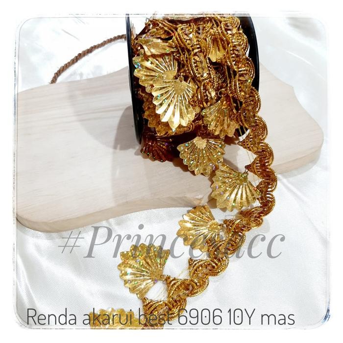 Renda Akarui Best 6906 10Ymas/Best Seller Renda India /Renda Baju