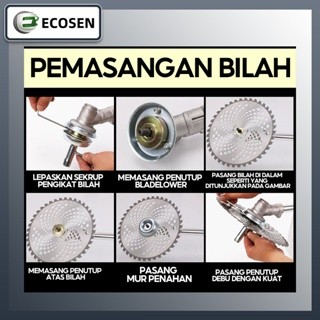 ECOSEN 1800W MESIN POTONG RUMPUT 4 TAK BRUSH CUTTER GENDONG 50CC MESIN PEMOTONG RUMPUT POWERFULL