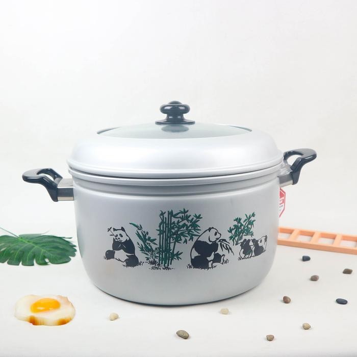 Maspion Panci Pancaguna 30 cm + Tutup Kaca - Panci Serbaguna -RD Alat Aluminium