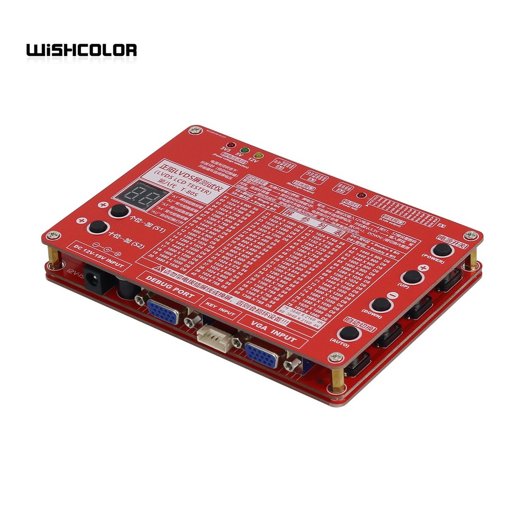 New 4K 2K LVDS LCD Tester LCD LED Panel Tester w/ 4K Adapter Board Max 2048x1536 For TV Laptop Scree