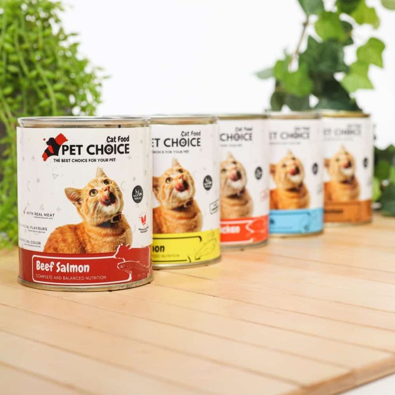 Fur Babies Pet Choice Makanan Kucing Basah Kaleng 340 Gram Cat Wet Food Kaleng