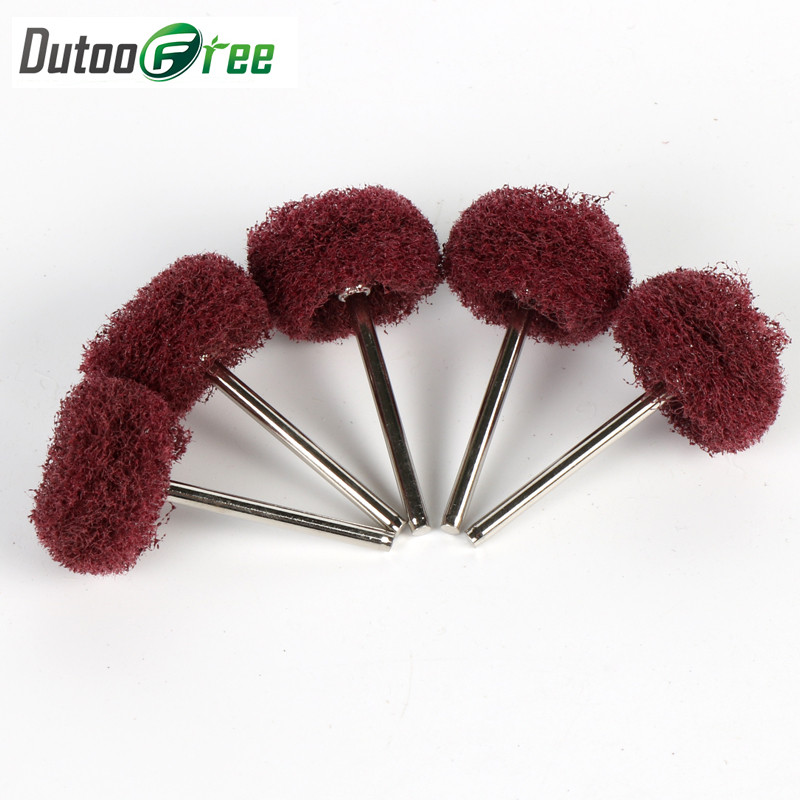 Abrasive Tools Mini Brush Scouring Pad Wheel Nylon Fiber Grinding Sanding Head Buffing Polishing Whe