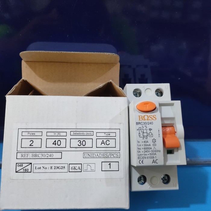 Elcb 40A 30Ma Boss Brc30/240A