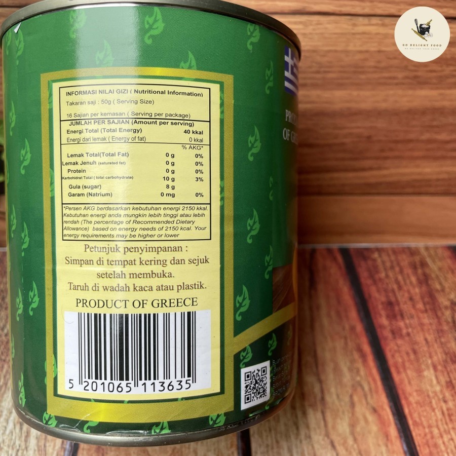 

Golden Peach Halves / Persik Kaleng - 820G (Product Of Greece)