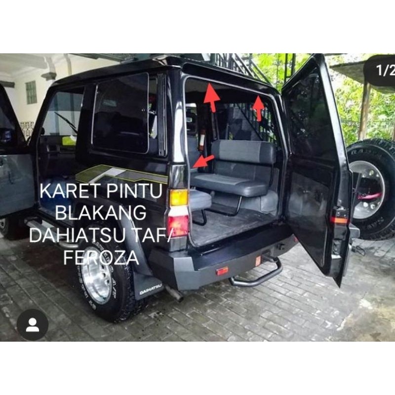 KARET BALON PINTU BLAKANG DI BAGIAN BODI MOBIL TAFF/FEROZA