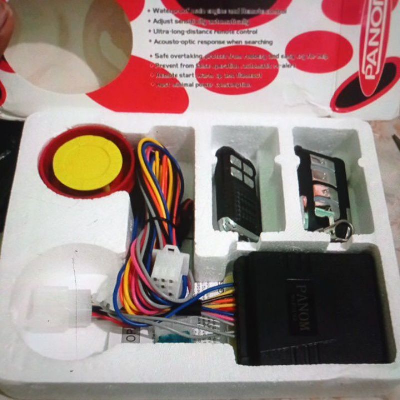 ALARM MOTOR/ALARM MOTOR 12V 2 REMOT BISA STARTER/ALARM REMOT/ALARM SENSOR GETAR/ALARM ANTI