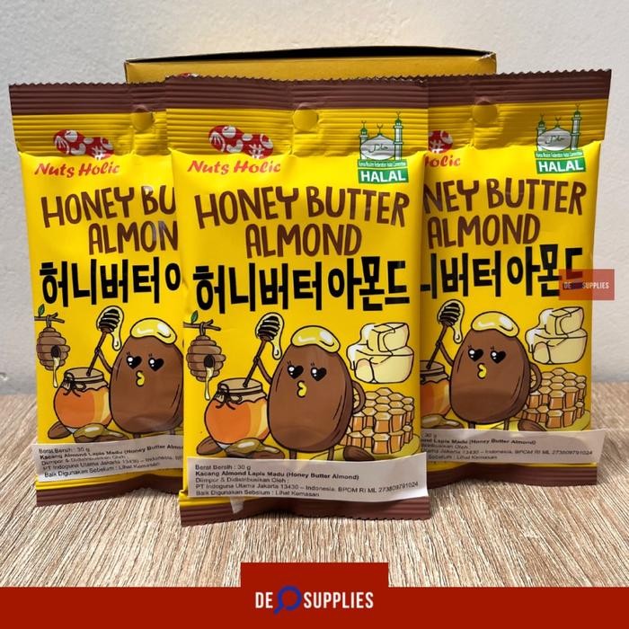 

Amoo Nuts Holic Honey Butter Almond 30Gr - Almond Lapis Madu Nutsholic 30 G