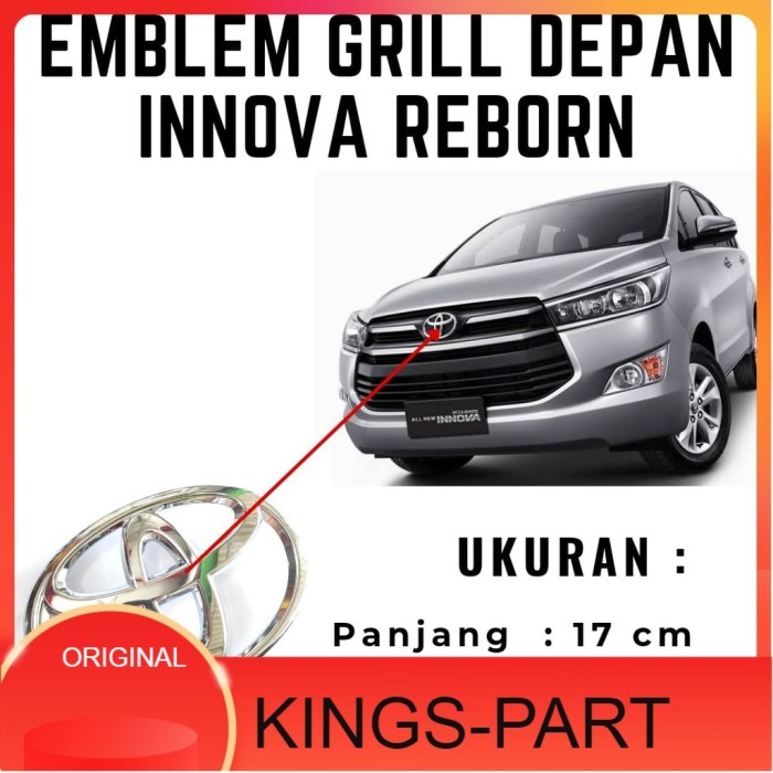 Emblem Grill Depan Innova Reborn Ori Original Asli