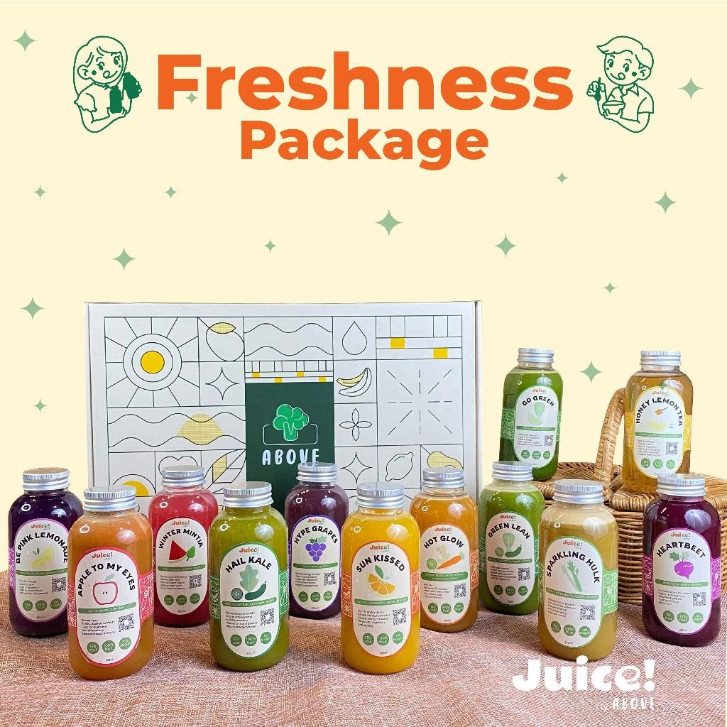

Lovely Back - Parcel/Hampers Juice! By ABOVE - Freshness Package