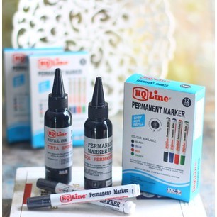

Tinta Refill Spidol Permanen HQ 100ml - Hitam