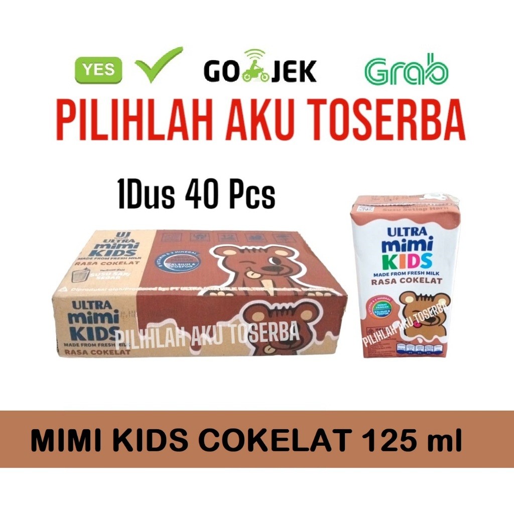 

Susu Ultra Mimi Kids COKLAT (Cokelat) 125 ml - (1 DUS ISI 40) - GOJEK / GRAB