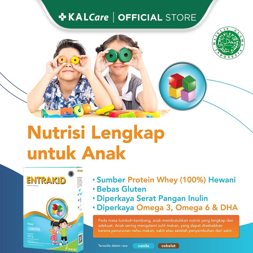 

Entrakid Cokelat 185gr - Nutrisi Khusus Anak