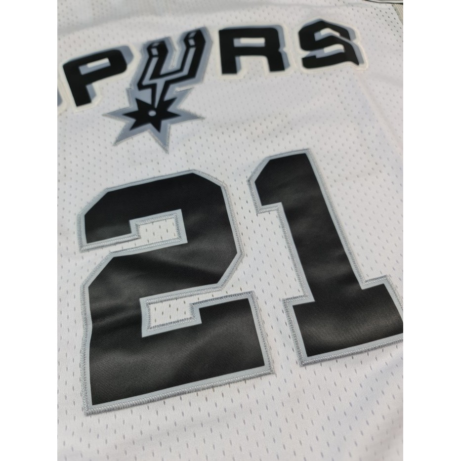 Baju Jersey Basket Classic NBA Tim Duncan San Antonio Spurs Putih