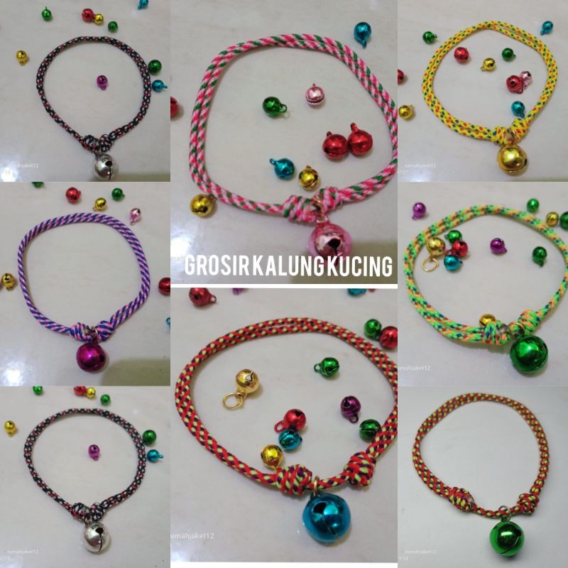 GROSIR KALUNG KUCING/KALUNG KUCING LONCENG /TALIPERUSIK/ LONCENG12MM