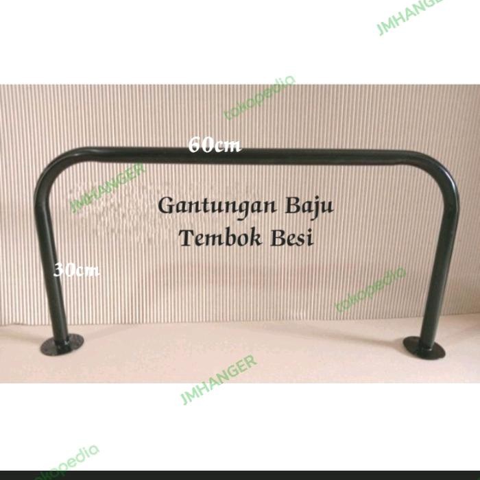 Gantungan baju tembok Besi