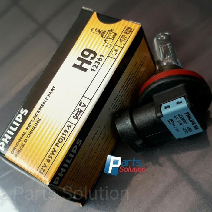 Bohlam Lampu Halogen Philips H9 12V 65W Original