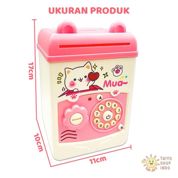 Mainan Anak Atm Celengan Money Safe Bank Uang Tabungan Karakter Lucu Kode 212