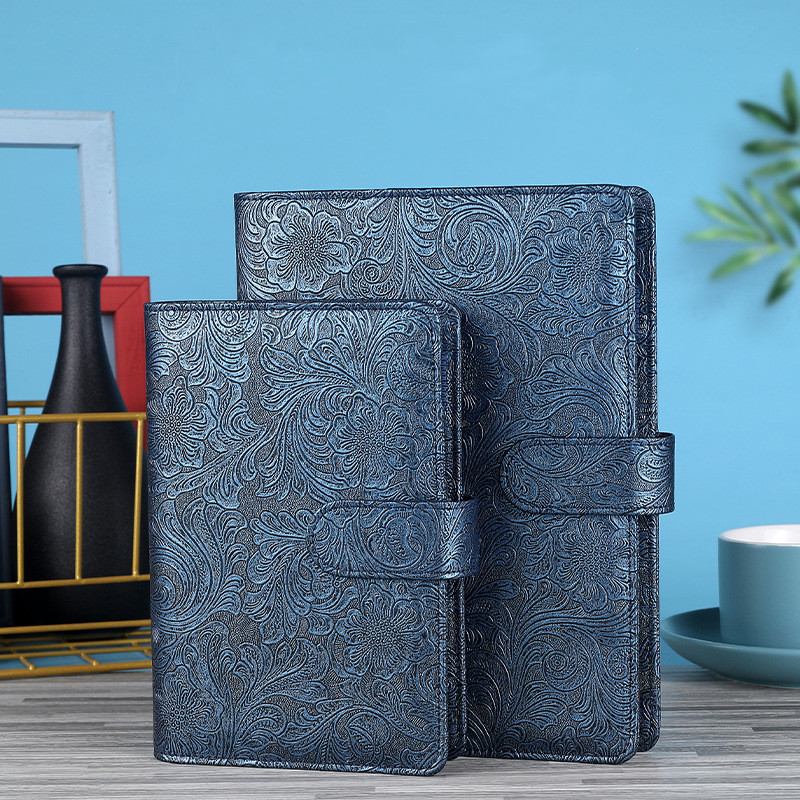 

A6/A5 Vintage Embossed Pu Leather Diy Binder Notebook Cover Diary Agenda Planner Paper Cover School
