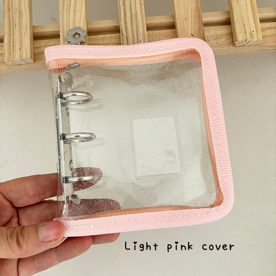 

Sharkbang New Arrival 3 Holes Mini Zipper Collect Book, 20Pcs Refill Sleeves, Diy Photo Organizer
