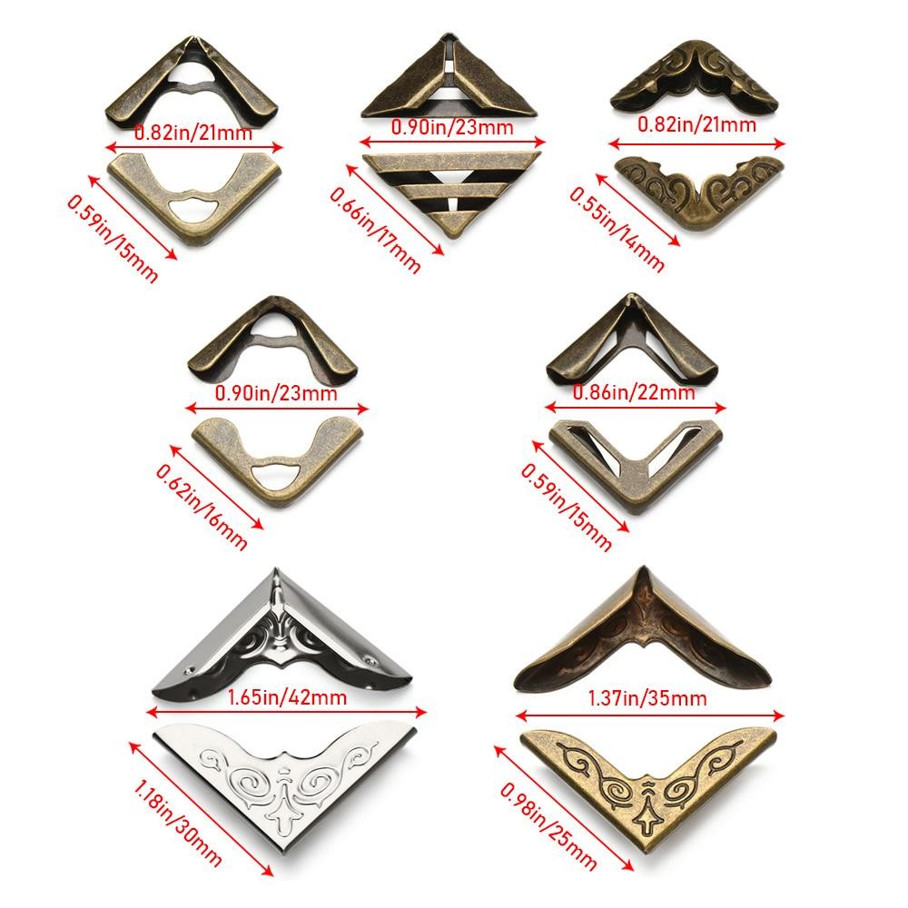 

4Pcs Metal Corners Book Corner Protector For Photo Albums Scrapbook Accessories Diy Book Corner