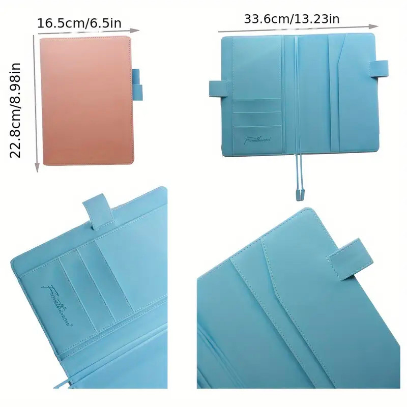 

Fromthenon Pu Leather Notebooks Cover A5 Loose-Leaf Notebook Planner Journal Diary Protective Cover