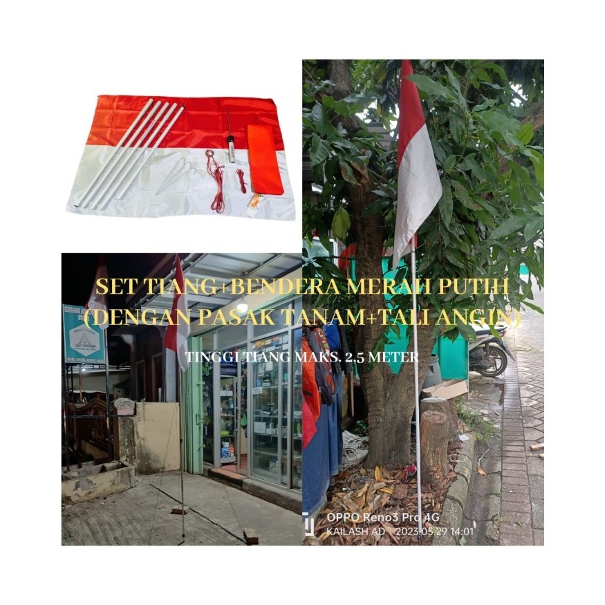 

Flagers - Paket Tiang Bendera Bahan Aluminium Model Plug N Play
