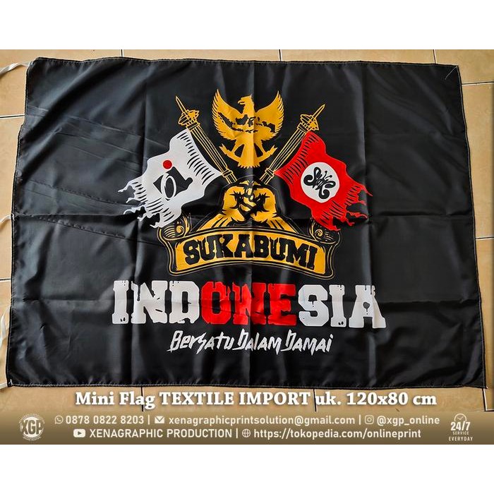 

Flagers - Sablon Bendera Custom Paling Textile Import Ukuran 120X80 Cm