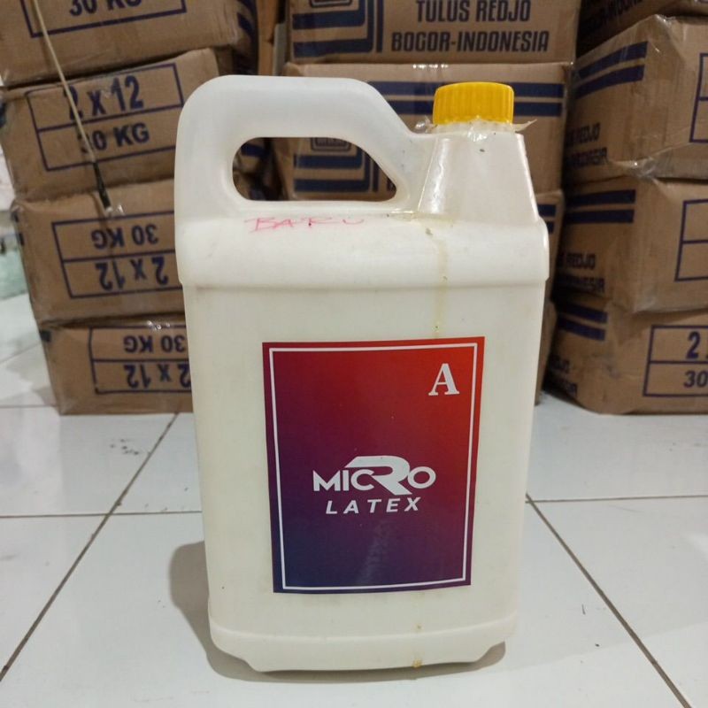 Bararoomkey_ Lem Latex Murni/Lem Busa/Lem Latex Cair Murni Pekat Serbaguna 5 Liter