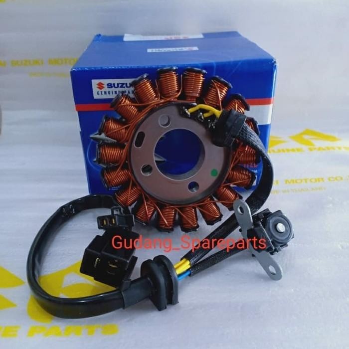 Spool/Stator Assy/Spul Asli Sgp Motor Suzuki Shogun 125 New F1/Injeksi