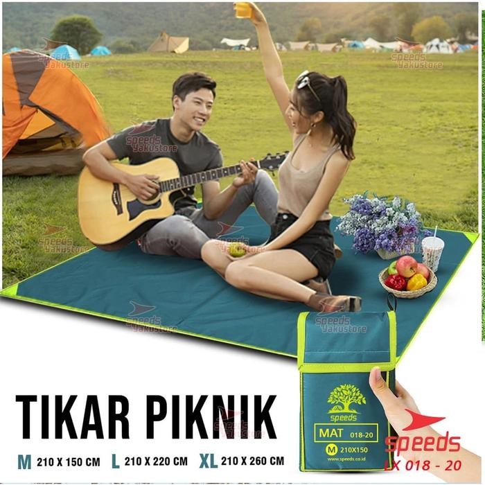 SPEEDS Tikar lipat picnic Tikar Camping anti air