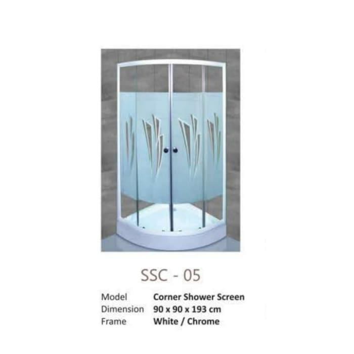shower box meridian oval + shower tray Ssc 05 uk.90x90x193cm.