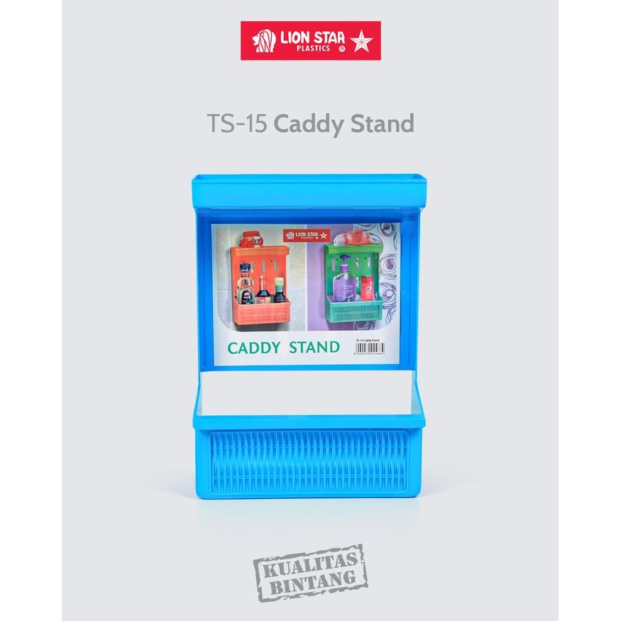 Terlaris Lion Star Ts-15 Caddy Stand Rak Sabun Kamar Mandi Gantung Plastik Rack