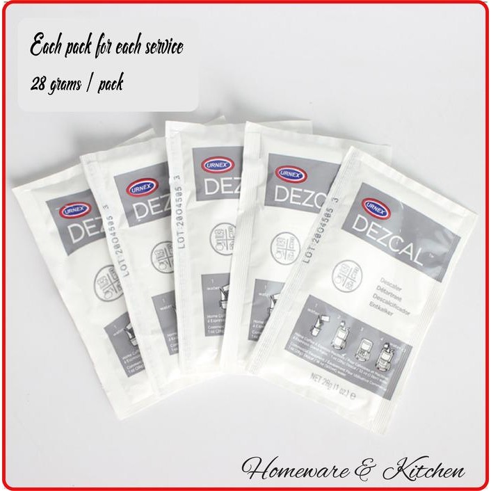 TERLARIS Urnex Dezcal Non Cafetto Descaler Powder 28 gr "Bubuk Pembersih Kerak" SALE