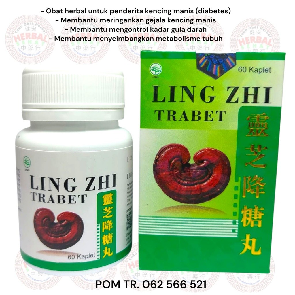 

Ling Zhi Trabet - Obat Herbal Kencing Manis, Diabetes, dan Gula Darah [PREMIUM]