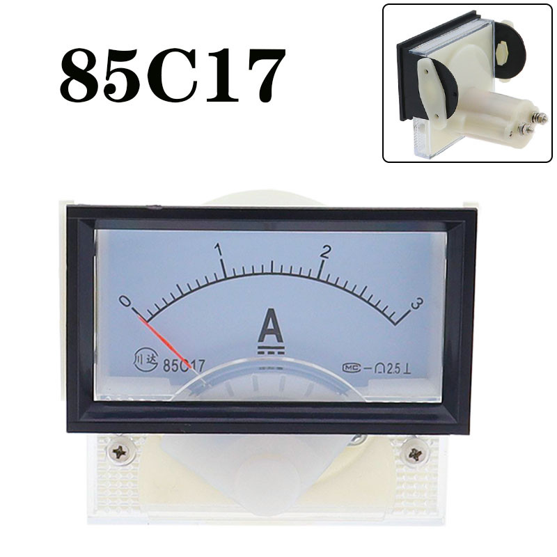 NEW 85C17 DC 1A 2A 3A 5A 10A 15A 20A 30A 50A 75A 100A Analog Current Panel Meter Ammeter for Circuit