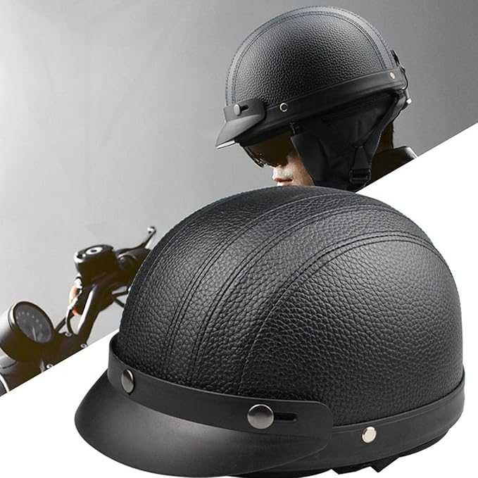 

Helm Sepeda Motor Retro, Helm Sepeda Skuter Retro Motorcycle Helmet Scooter Bike Helmet Warna Hitam