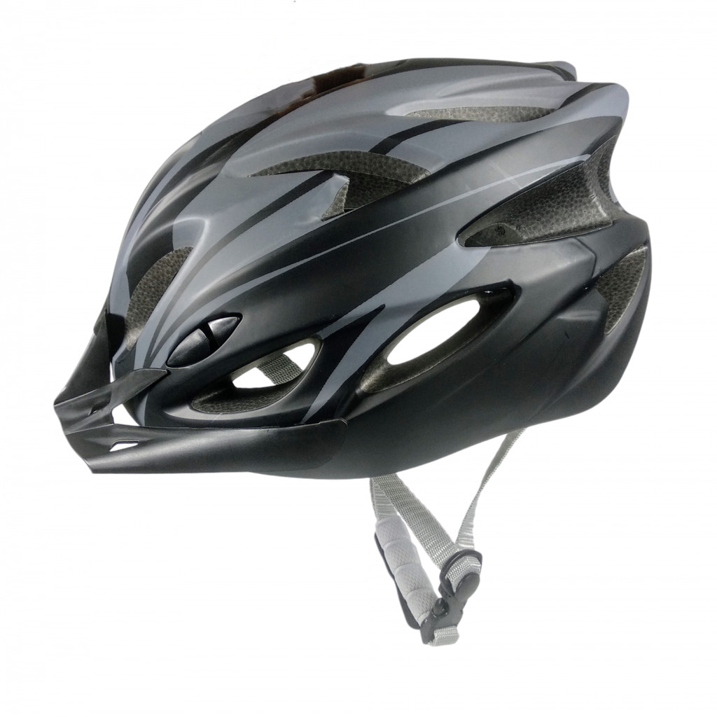 

Helm Sepeda Skuter Bernapas dengan Lampu Belakang Breathable Scooter Bicycle Helmet with Tail Light Warna Black Gray