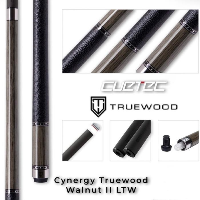PREMIUM STICK BILLIARD CUETEC TRUEWOOD WALNUT 2 LEATHER WRAP BRAND NEW
