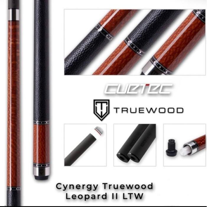 PREMIUM Stick billiard Cuetec Cynergy Truewood Leopard Leather WRAP - NEW