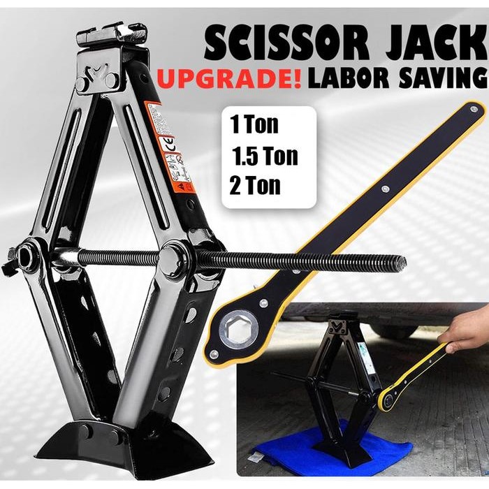 PREMIUM Dongkrak Gunting Mobil 1 Ton / Dongkrak buaya/1T floor Jack blow case/Dongkrak Pengangkat