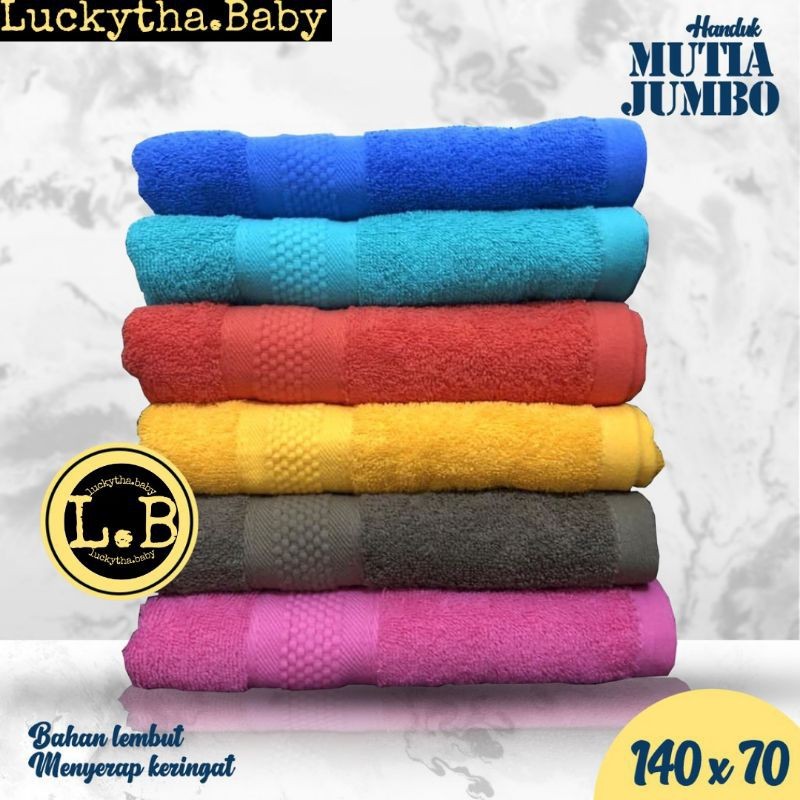 Promo Handuk Mutia Jumbo 14070Cm/ Handuk Mandi Dewasa/ Towel Mutia Jumbo/ Handuk Anak Remaja