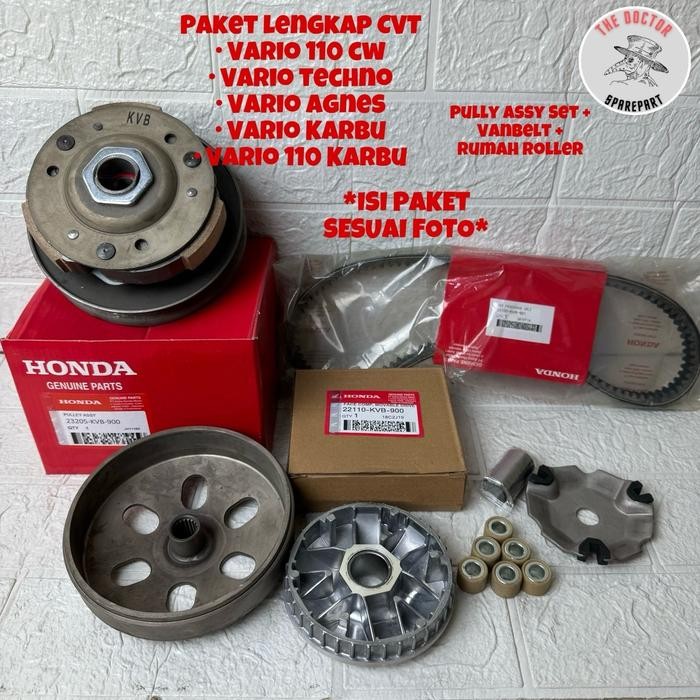 PREMIUM Paket Lengkap CVT (KVB) Buat Motor Vario 110 Cw, Techno, Agnes, Vario 110 Karbu